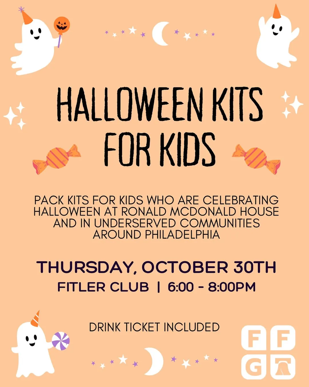FFG HALLOWEEN KITS FOR KIDS volunteers in Philadelphia